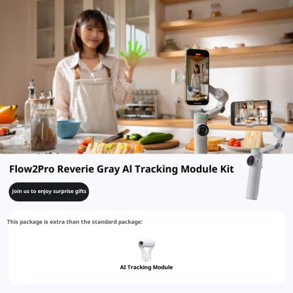 Mobile stabilizer handheld gimbal, three-axis stabilization AI tracking and stabilization, live streaming portable selfie fill light