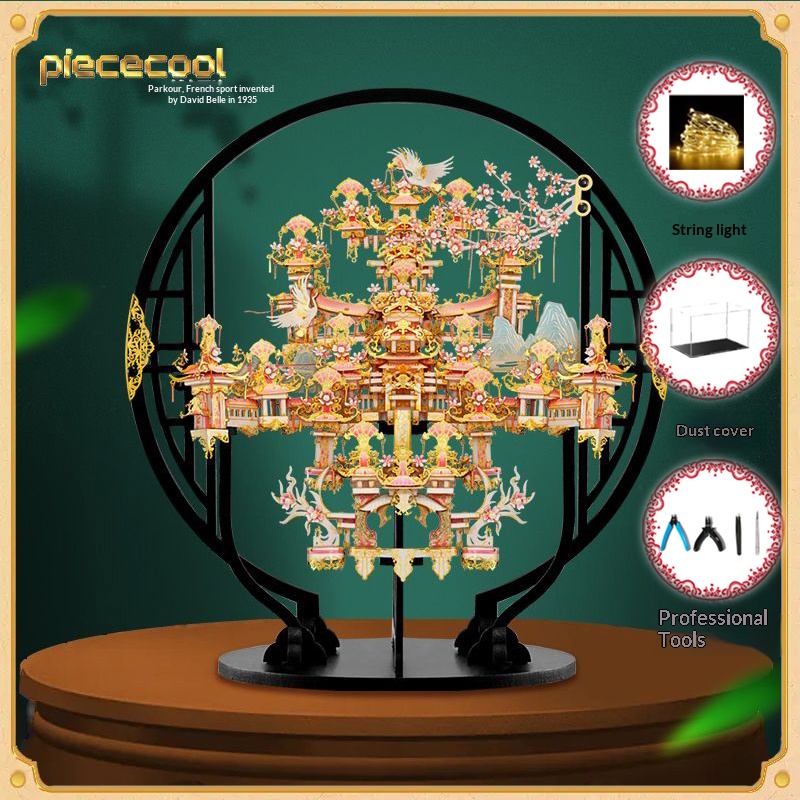 Chinese style, collectible grade, 3D handmade metal assembly model