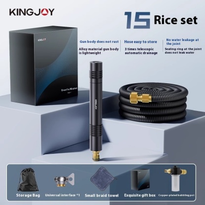 High pressure telescopic, pressurized hose, powerful floor, watering, car washing water gun