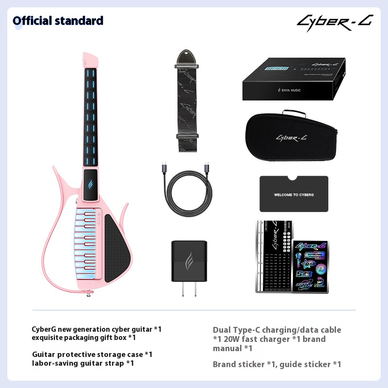 Cyber Electronic Cordless Automatic Transmission Guitar, Intelligent Accompaniment, Air Guitar