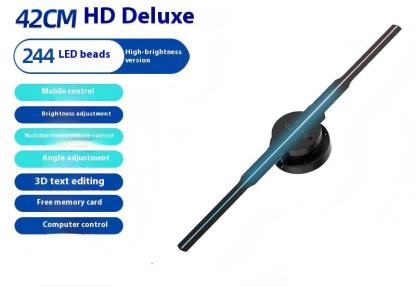 Naked eye 3D holographic projector aerial imaging rotating LED display screen