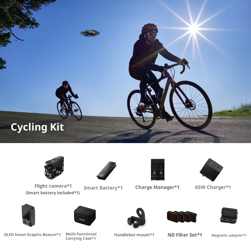 8K， Flight camera, motion camera, professional high-definition anti shake drone AI follow-up camera