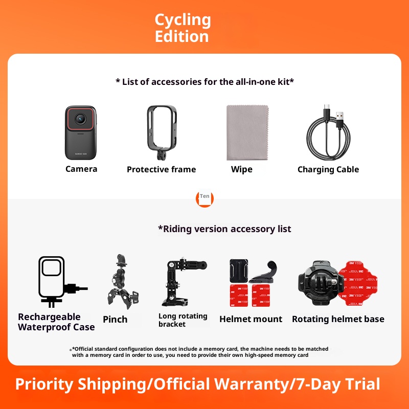 Thumb motion camera, motorcycle driving recorder, helmet riding 4K high-definition camera