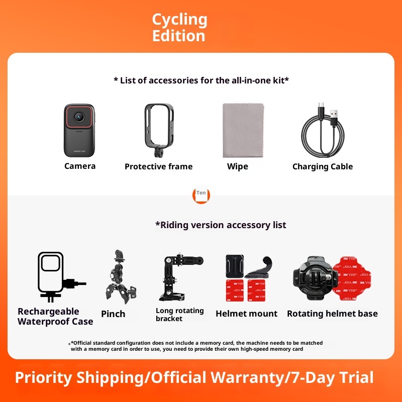 Thumb motion camera, motorcycle driving recorder, helmet riding 4K high-definition camera