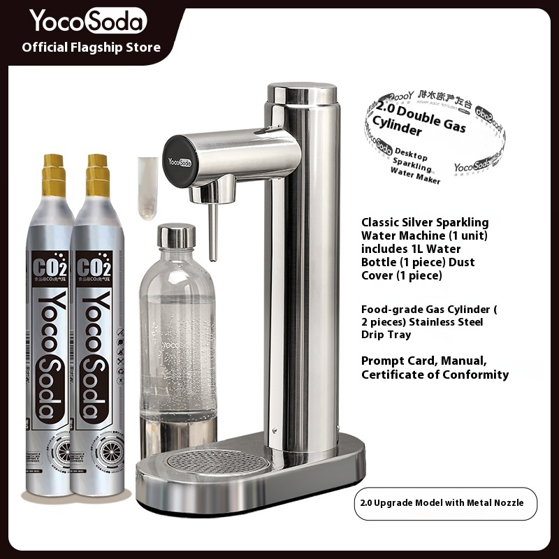 Home bubble water, soda water, carbonated water, beverage bubble machine