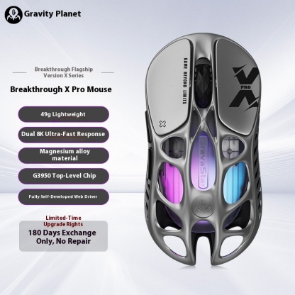 Gravity Planet Cocoon Breaking Xpro Wireless Ultra Lightweight Hollow out Gaming Mouse