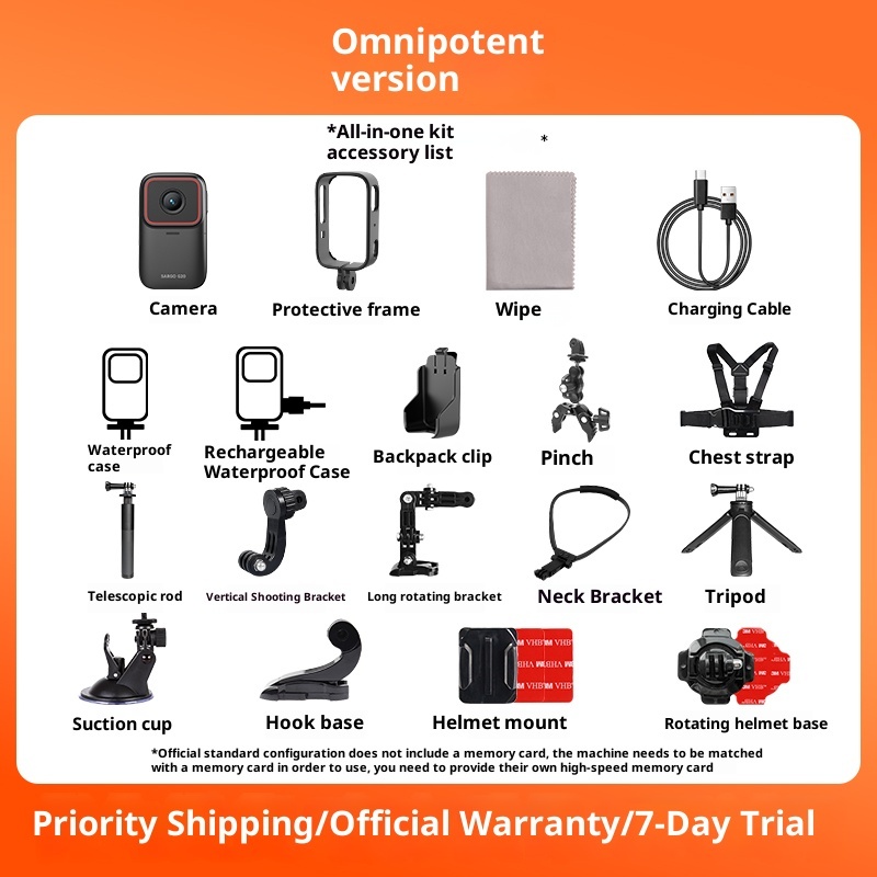 Thumb motion camera, motorcycle driving recorder, helmet riding 4K high-definition camera