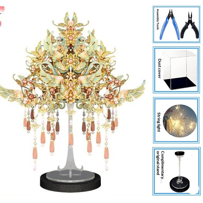 Chinese style, collectible grade, 3D handmade metal assembly model