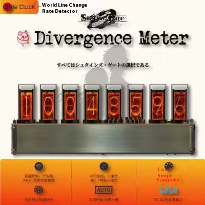 Gixie RGB Glow Tube Clock Steampunk Creative Alarm Clock Computer Peripherals