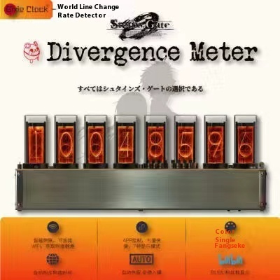 Gixie RGB Glow Tube Clock Steampunk Creative Alarm Clock Computer Peripherals