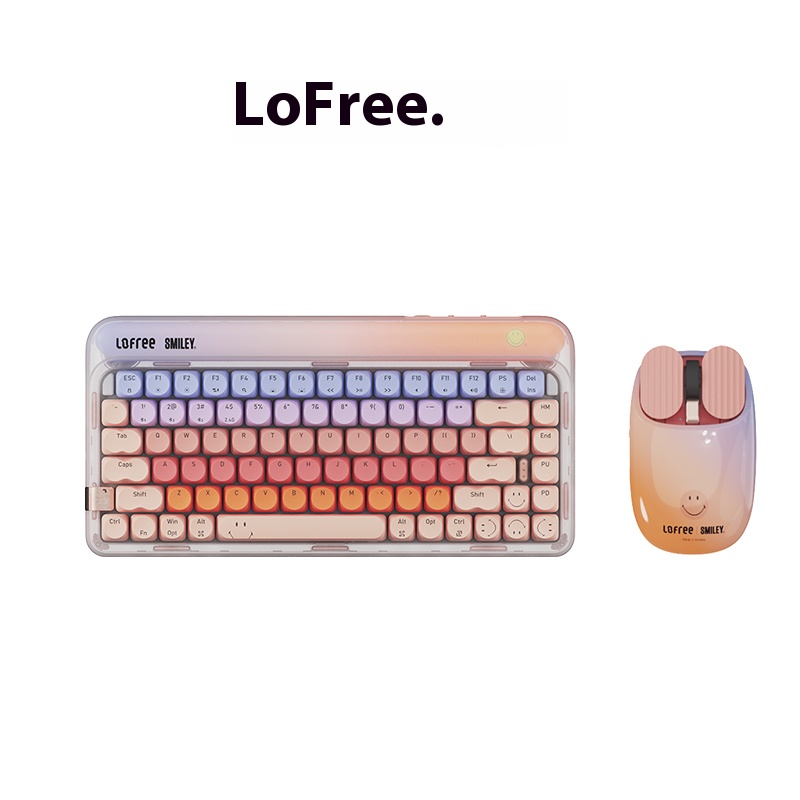 Lipstick Rose Gold liquid foundation Smiley Face Wireless Bluetooth Mechanical Keyboard