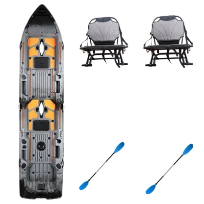 2025 new fishing boat, upgraded ultra wide and ultra stable split body road sub boat