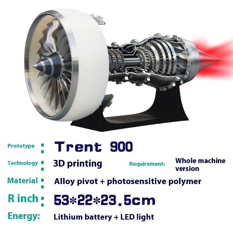 Aviation turbojet, turbofan engine, assembled model, all metal engine, mini engine, ornament