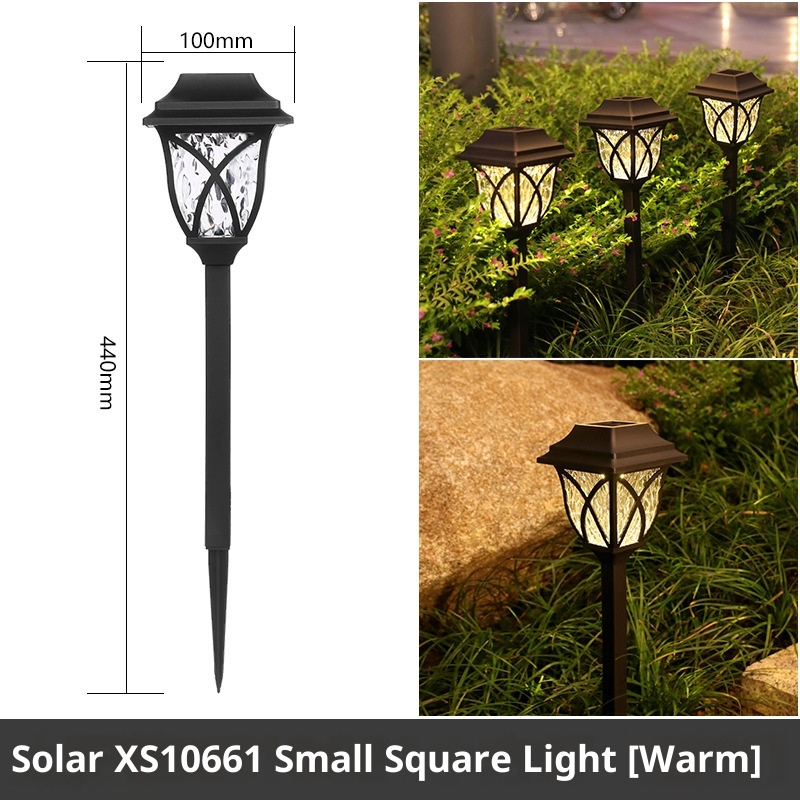 Solar powered outdoor waterproof lawn plug-in lights, garden waterproof landscape decorative lights