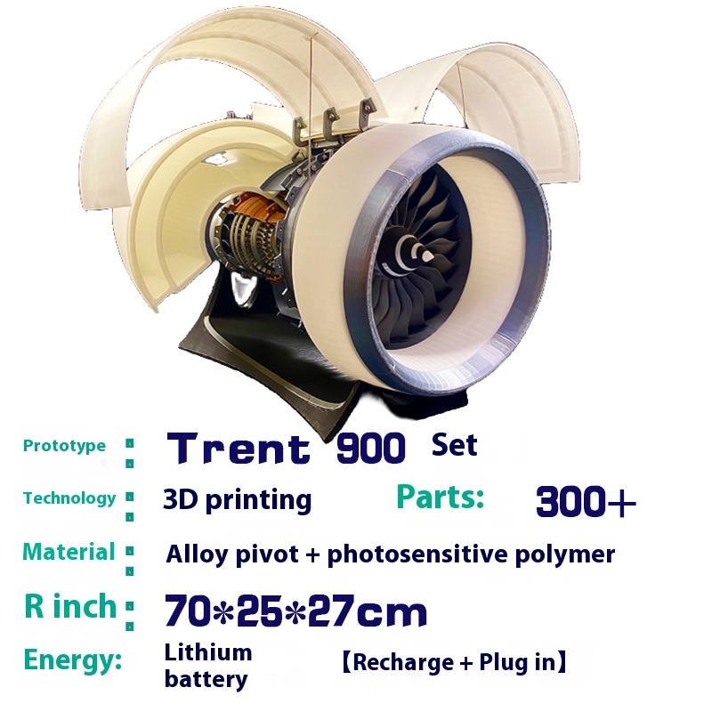 Aviation turbojet, turbofan engine, assembled model, all metal engine, mini engine, ornament