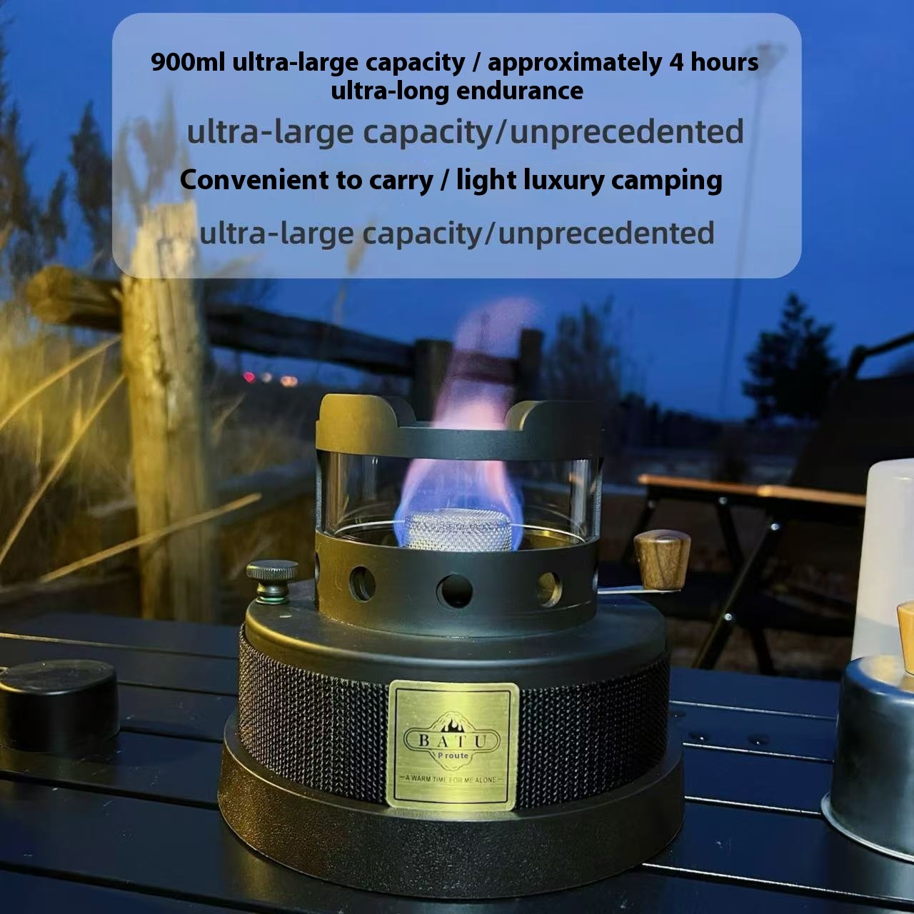 Black Warrior, Silent Alcohol Stove, Tent Stove, Courtyard Stove, Indoor Smokeless Stove