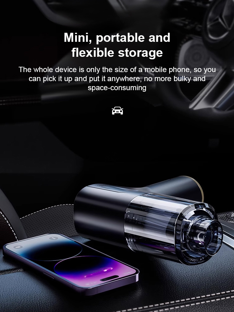 Automatic vacuum cleaner 4-in-1 ：Cleans, Inflates, Cools