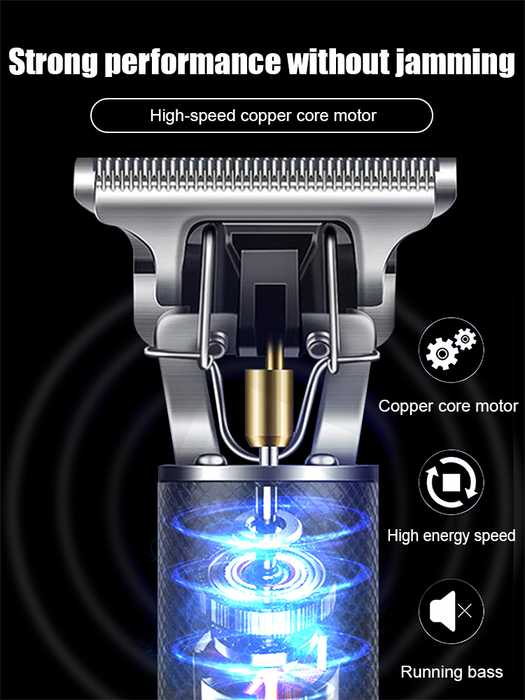 Electric oil head carving hair clipper. The blade is smooth and does not pull hair