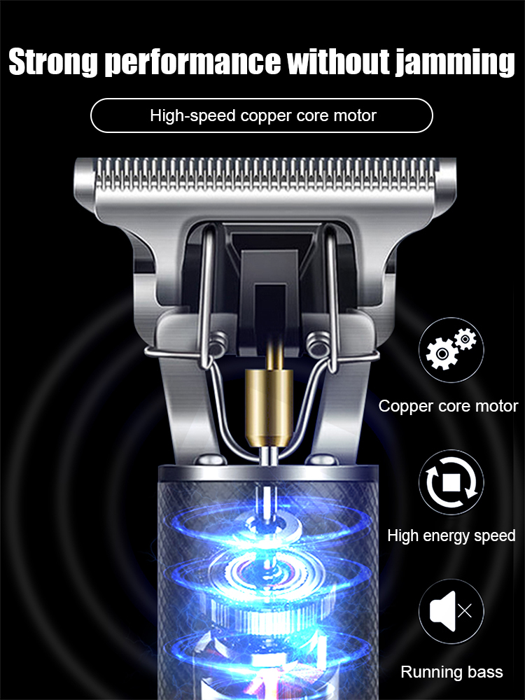 Electric oil head carving hair clipper. The blade is smooth and does not pull hair