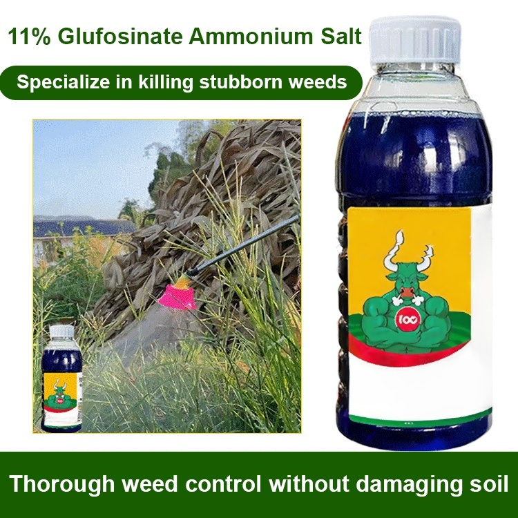 Gründliches Unkrautentfernen, schadet dem Boden nicht, eine Flasche reicht für 3-5 Morgen Land.