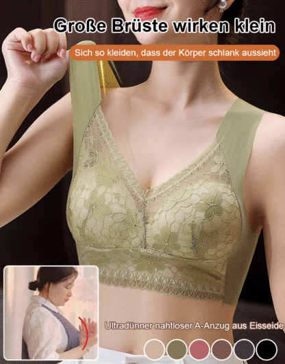 Taucher-BH mit Spitzenbesatz