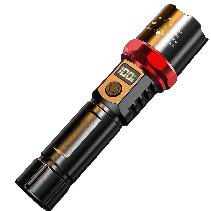 Leuchtend weiße Laser-Zoom-Taschenlampe