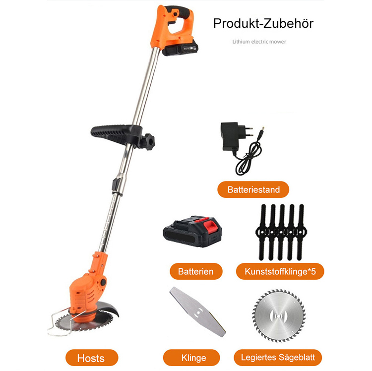 [Full Copper Motor] Tragbarer Handrasenmäher