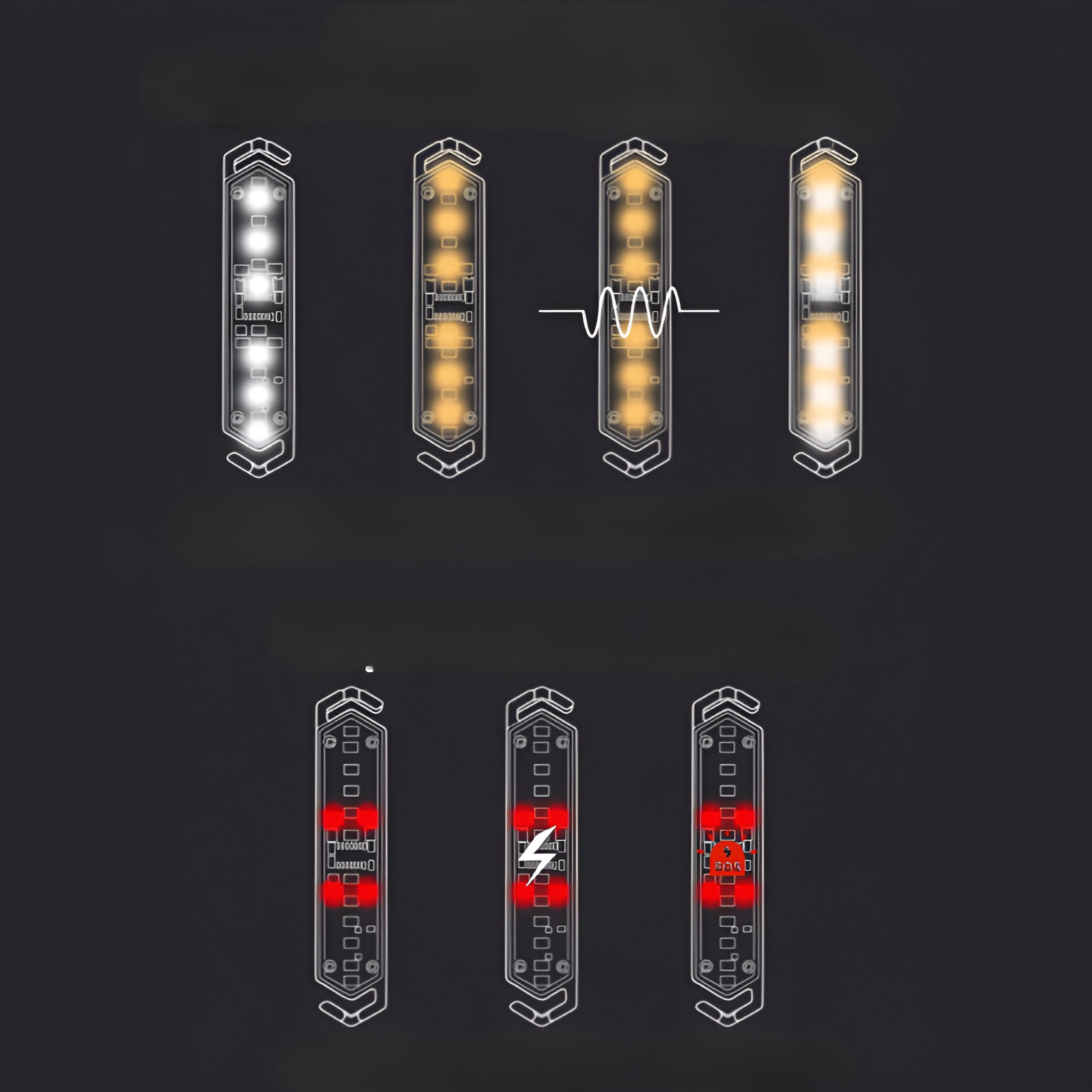 Outdoor Camping Windseil Warnleuchte