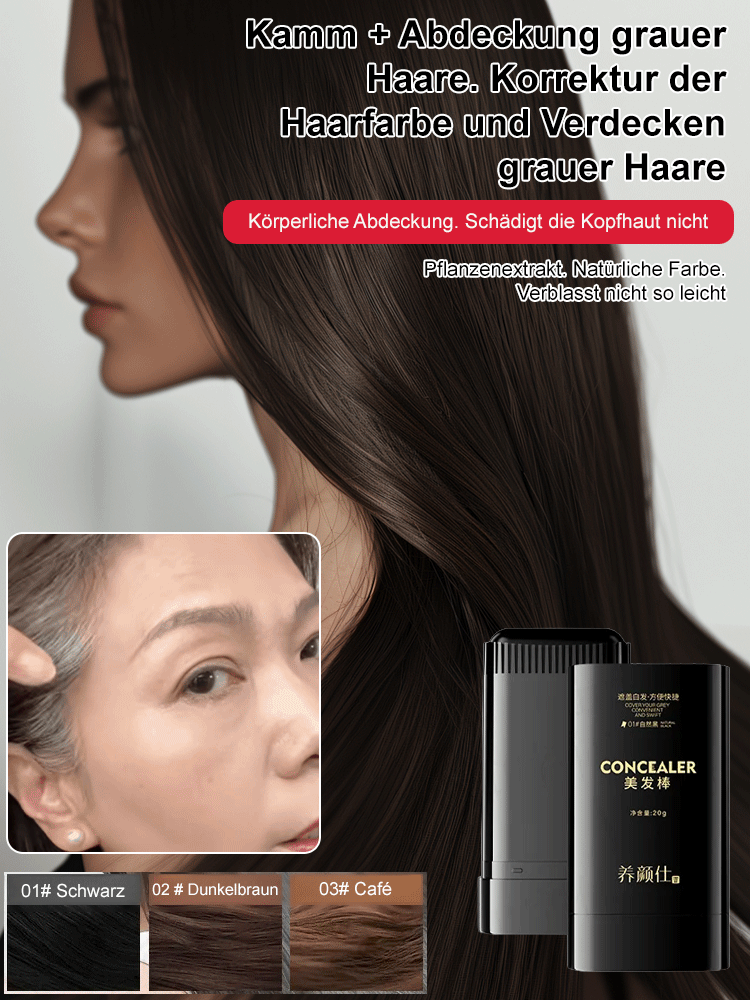 Wasser- und schweißbeständiges Haarfärbemittel zur Abdeckung grauer Haare