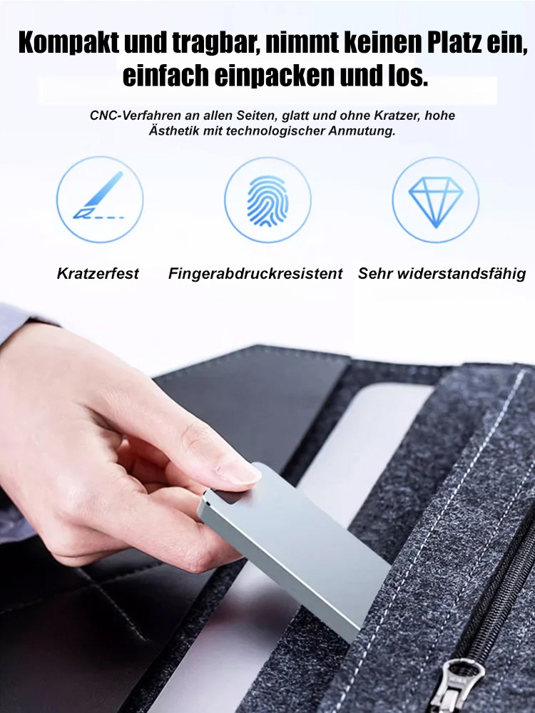 🔥🔥Hochgeschwindigkeits-SSD-Ultradünne tragbare Festplatte