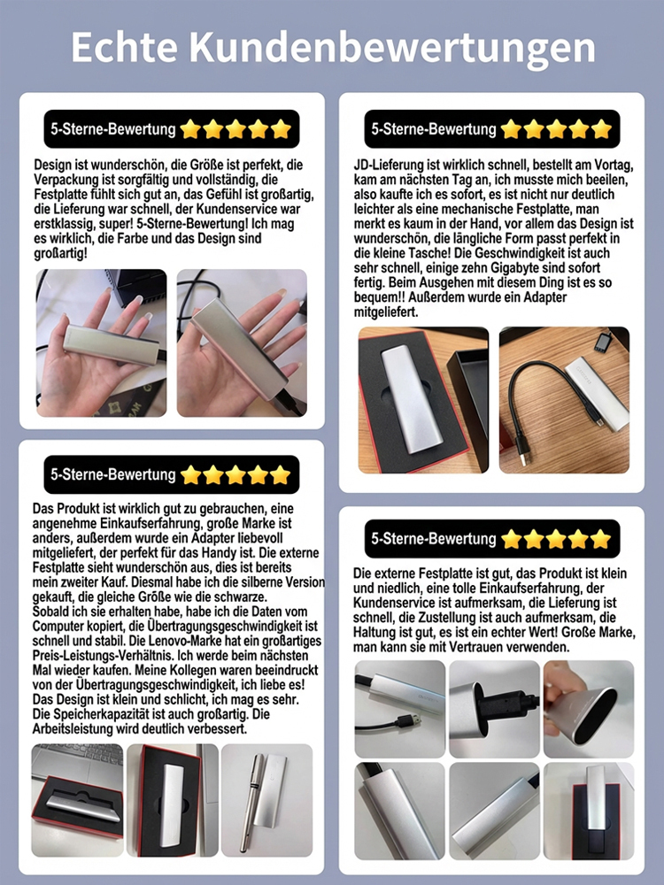🔥🔥Hochgeschwindigkeits-SSD-Ultradünne tragbare Festplatte