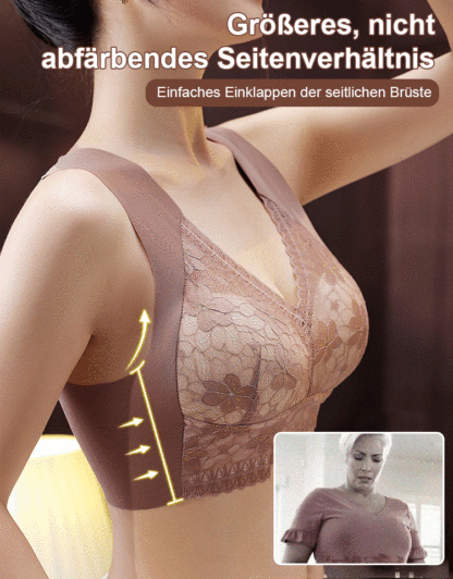 Taucher-BH mit Spitzenbesatz