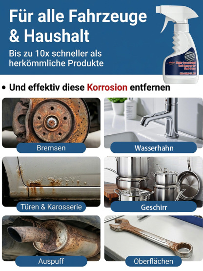 Stahlrostentferner Schrauben und Bolzen Metallrostreiniger Haushaltsrostentferner Reiniger