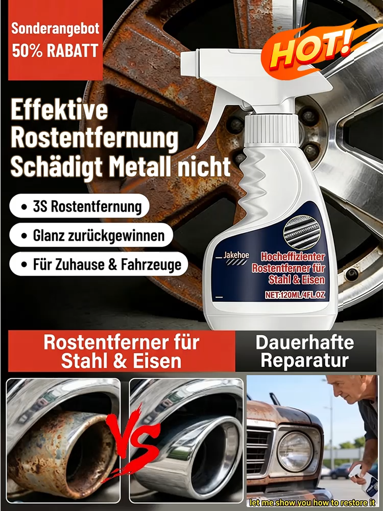 Stahlrostentferner Schrauben und Bolzen Metallrostreiniger Haushaltsrostentferner Reiniger