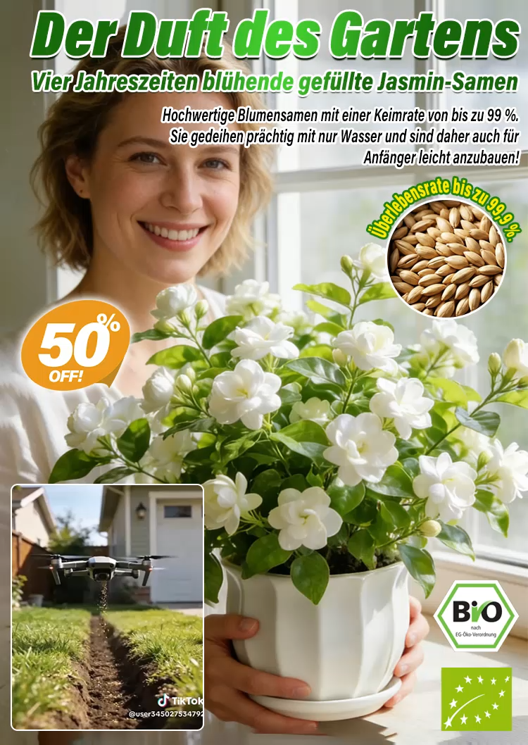 🔥[Gartenparfüm] Gefüllte Jasmin-Samen, die in allen vier Jahreszeiten blühen