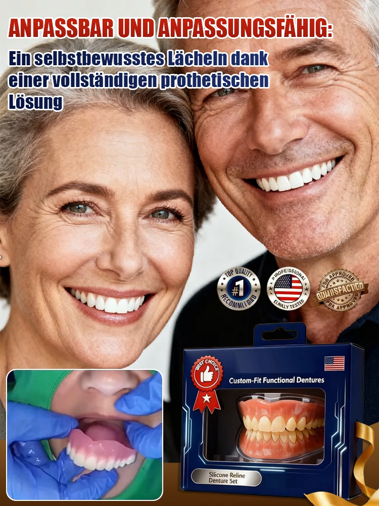 🔥👍Vollständige, verstellbare Zahnprothese für ein selbstsicheres Lächeln