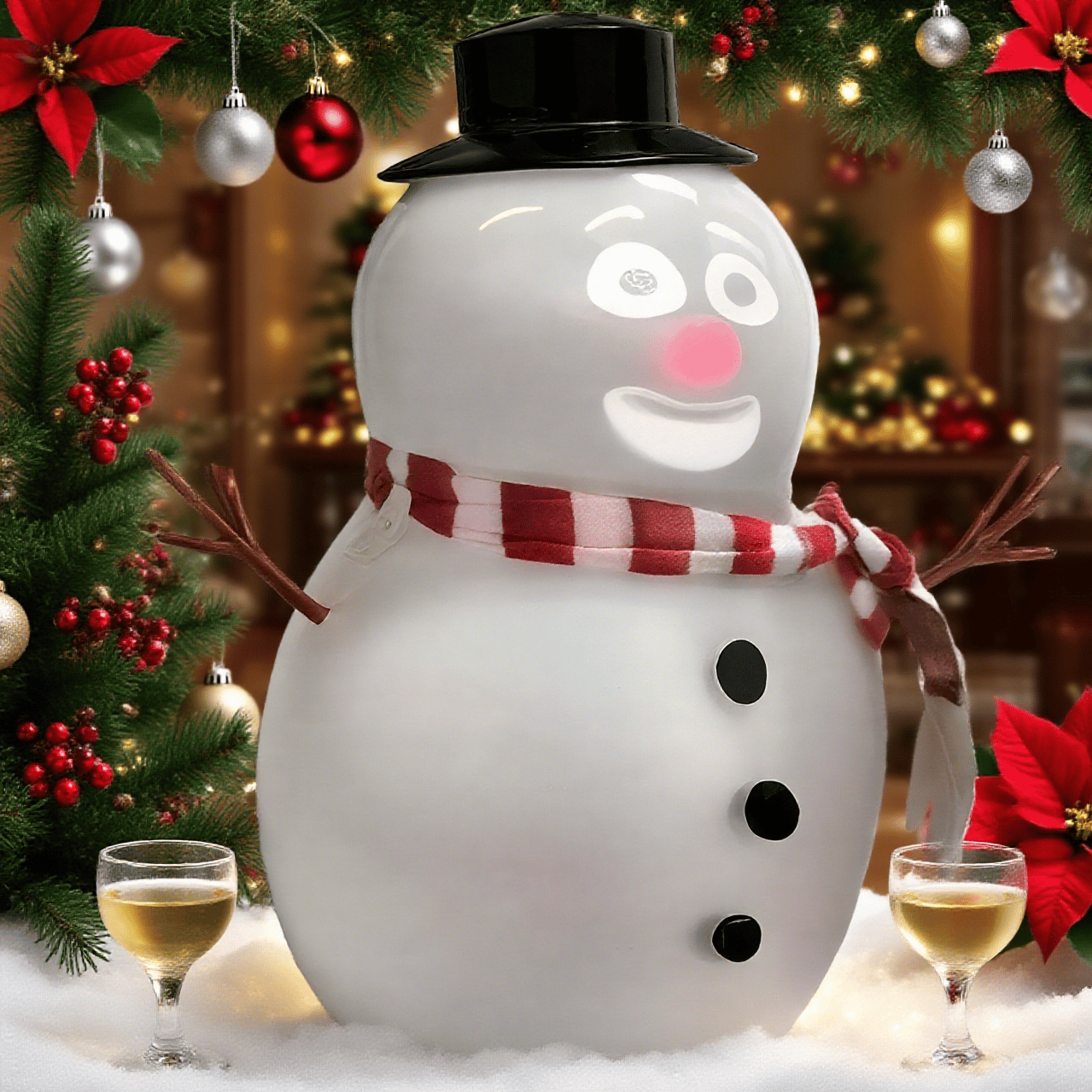 🎅Christmas Sale 49% Off ⛄️Talking Animated Blink Snowman with Built in Projector & Speaker Plug'n Play🎄