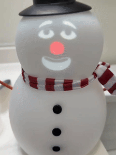 🎅Christmas Sale 49% Off ⛄️Talking Animated Blink Snowman with Built in Projector & Speaker Plug'n Play🎄