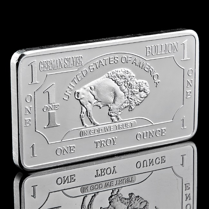 Buffalo Commemorative Silver Bar - One Troy Ounce .999 Fine Silver Bar