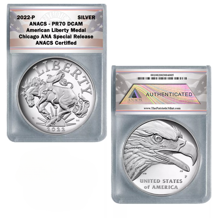 2022-P Proof American Liberty 1 oz Silver Medal PR70 ANA Release