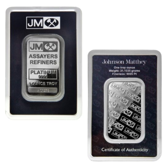 Johnson Matthey Assayers & Refiners 1 oz .999 Fine Silver Bar - Sealed