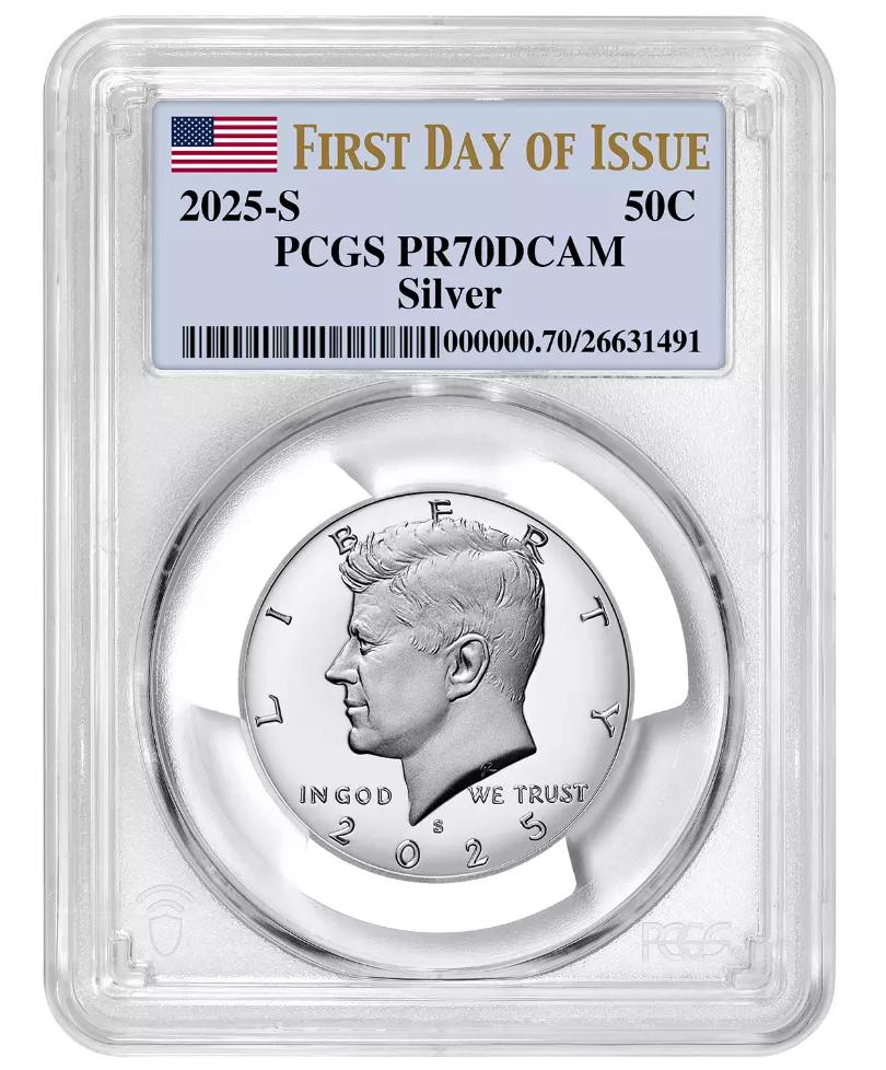2025 S Silver Kennedy Half Dollar 50C NGC PF70 UCameo Early Releases