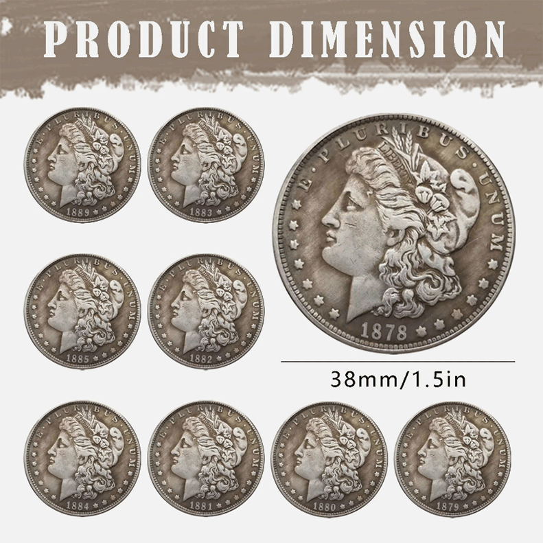 【Complete Set】1878–1893 Complete CC Morgan Dollar Set-13PC💰Free Shipping