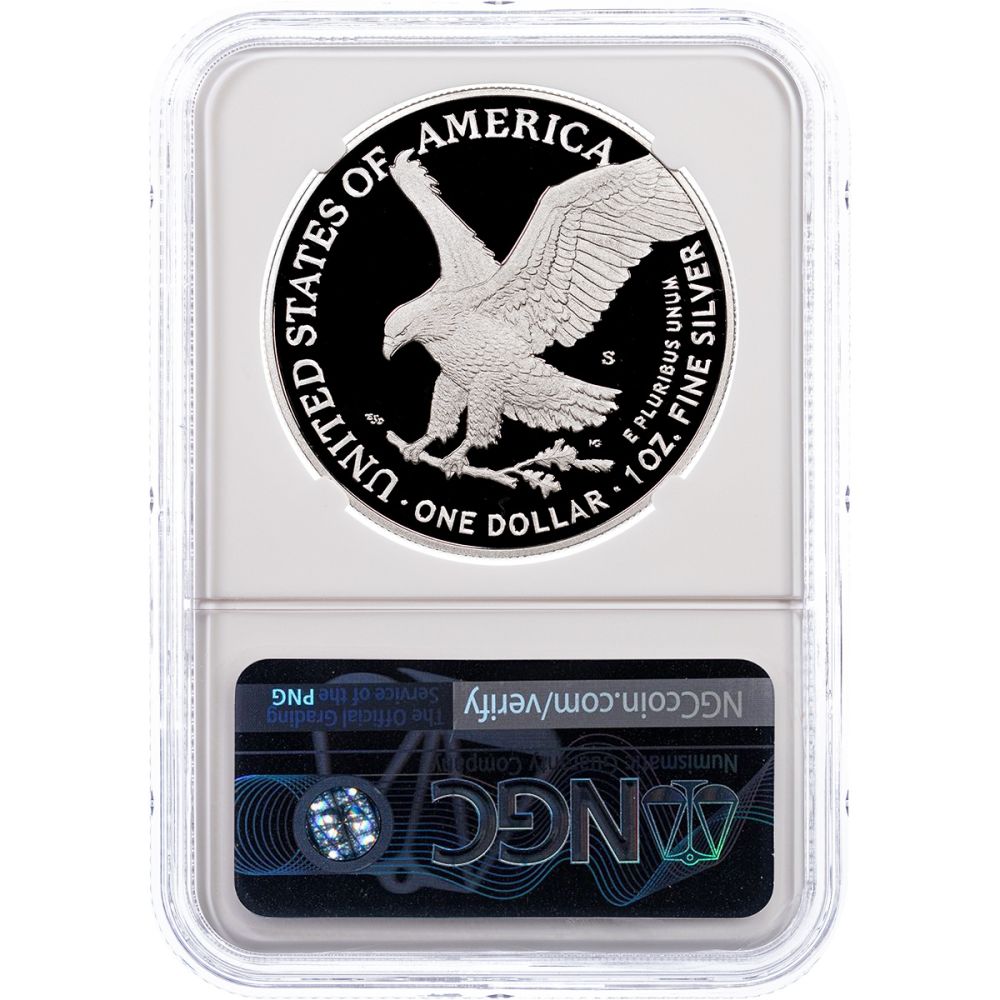 2025-S Proof $1 American Silver Eagle NGC PF70UCAM FDI San Francisco