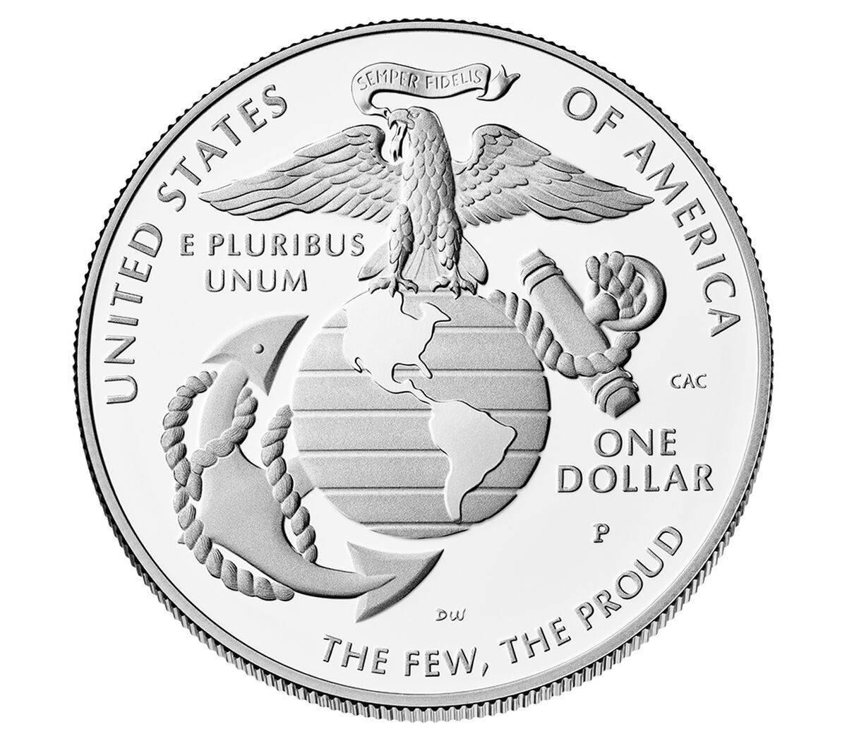 U.S. Marine Corps 250th Anniversary 2025 Proof Silver Dollar