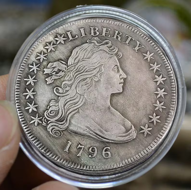 ❤Liberty Flowing Hair American US United States Dollar Silver ( 1794-1804 )