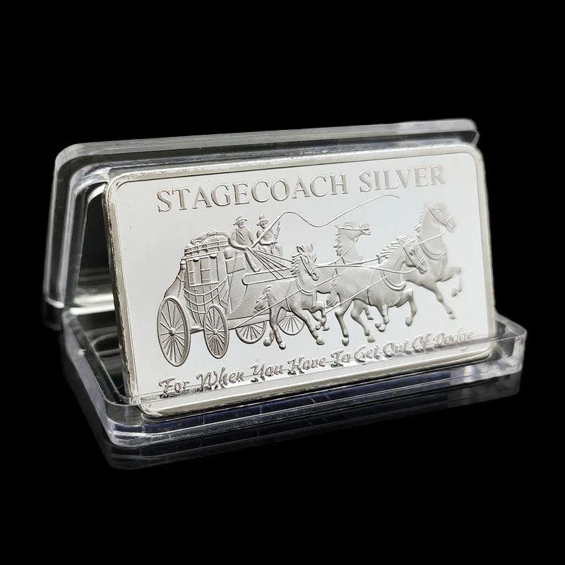 Stagecoach Silver Bar - 1/4 Divisible Bar  Coinhaesting