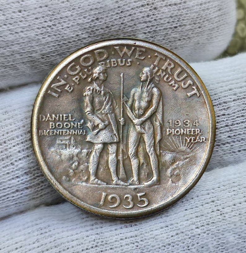 1935 Daniel Boone Bicentennial Half Dollar – Rare “Pioneer Year” Edition