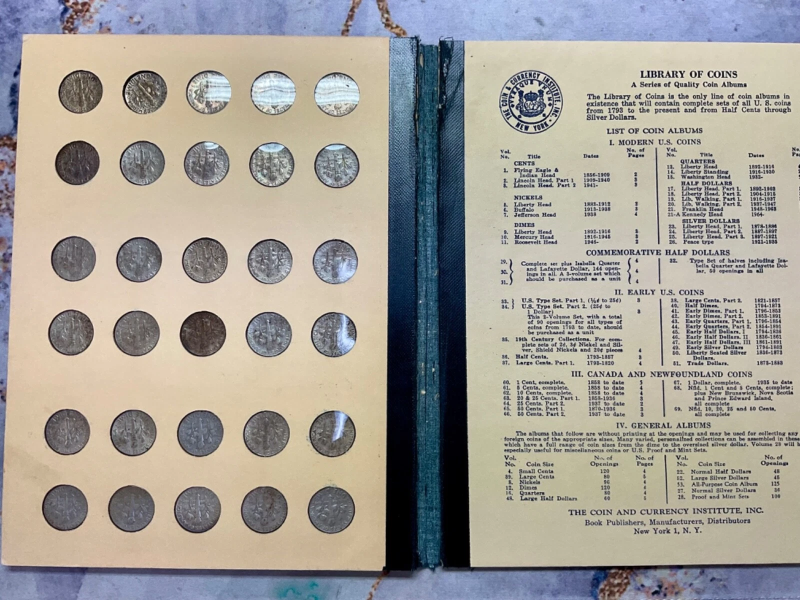 1946-1955 Roosevelt Silver Dollar Set