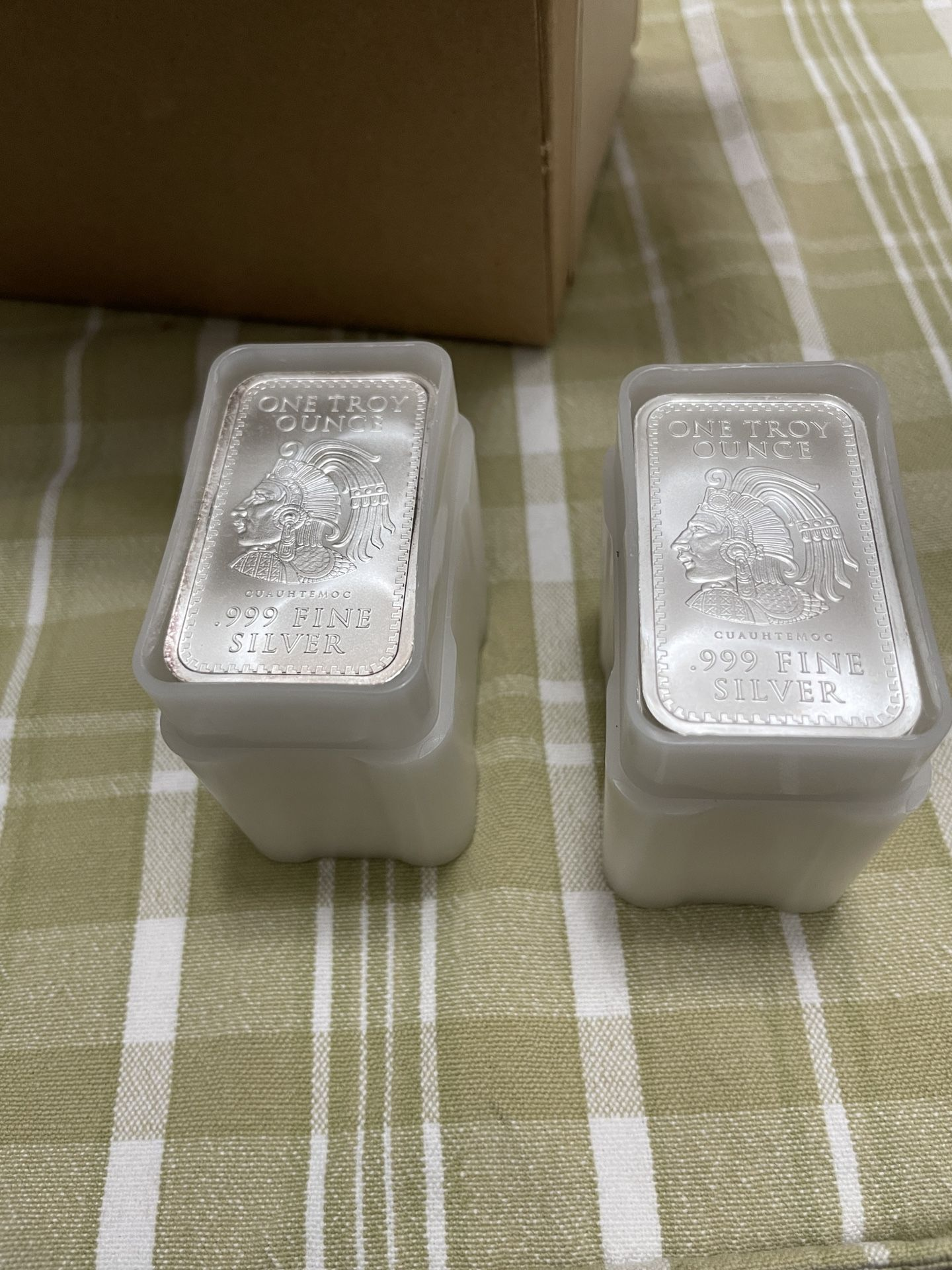 1 oz .999 Fine Silver Aztec Calendar Silver Bar